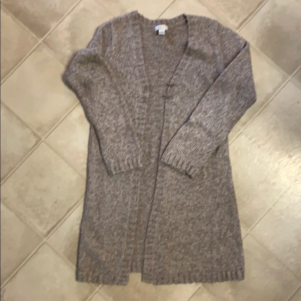 Woman’s long cardigan sweater